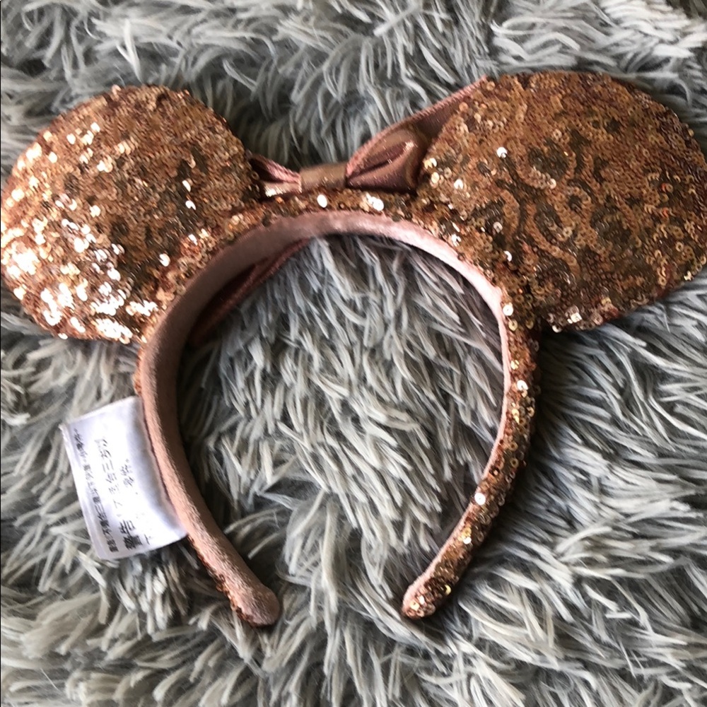 Glittering Gold Sequin Ears Headband